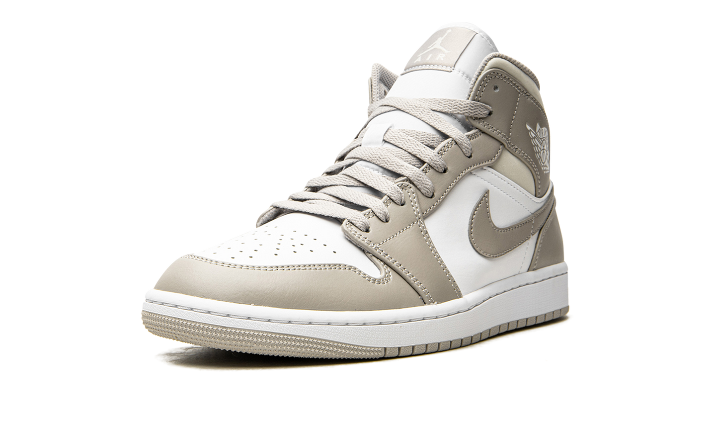 Air Jordan 1 Mid Linen / College Grey 554724 082