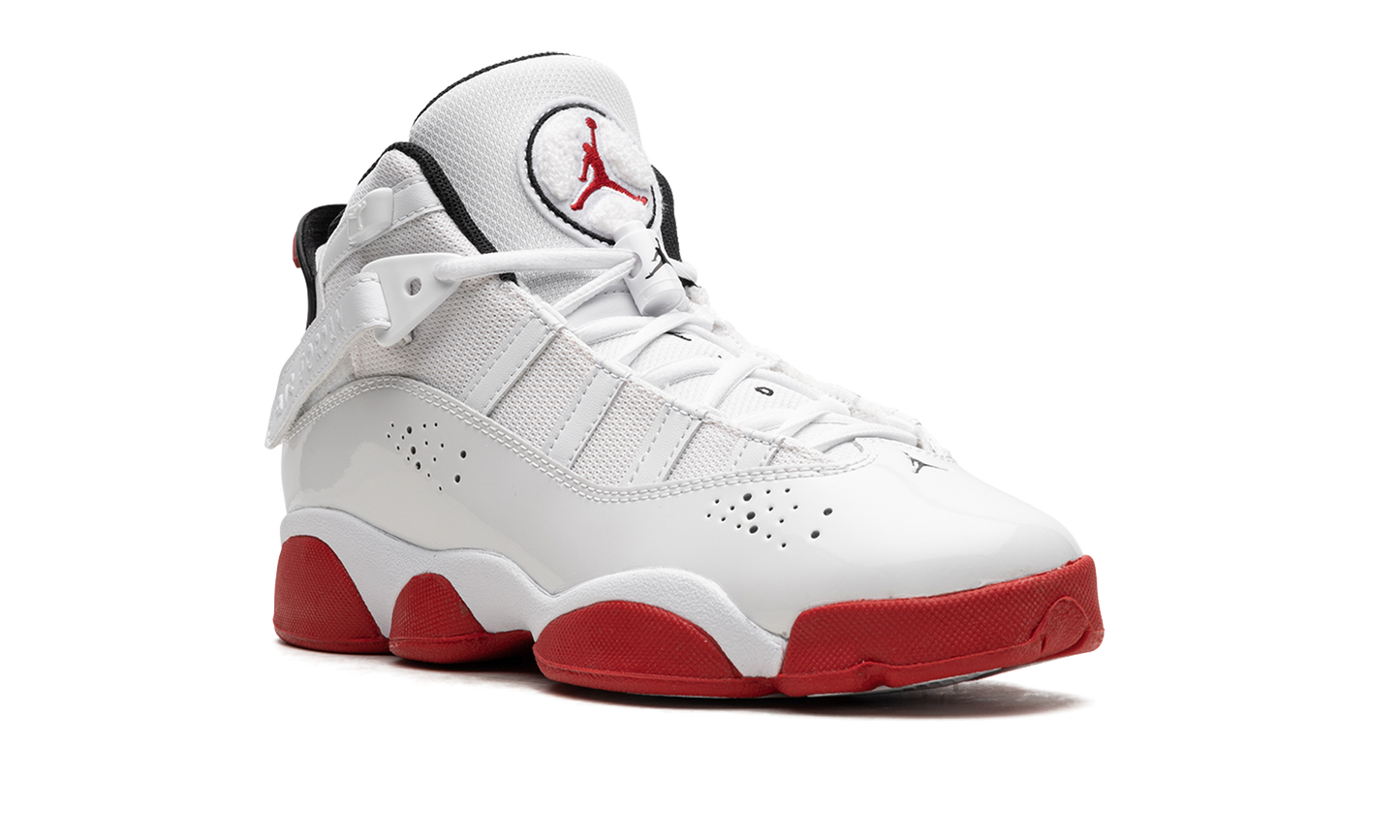 Jordan 6 Rings GS White University Red 323419 160
