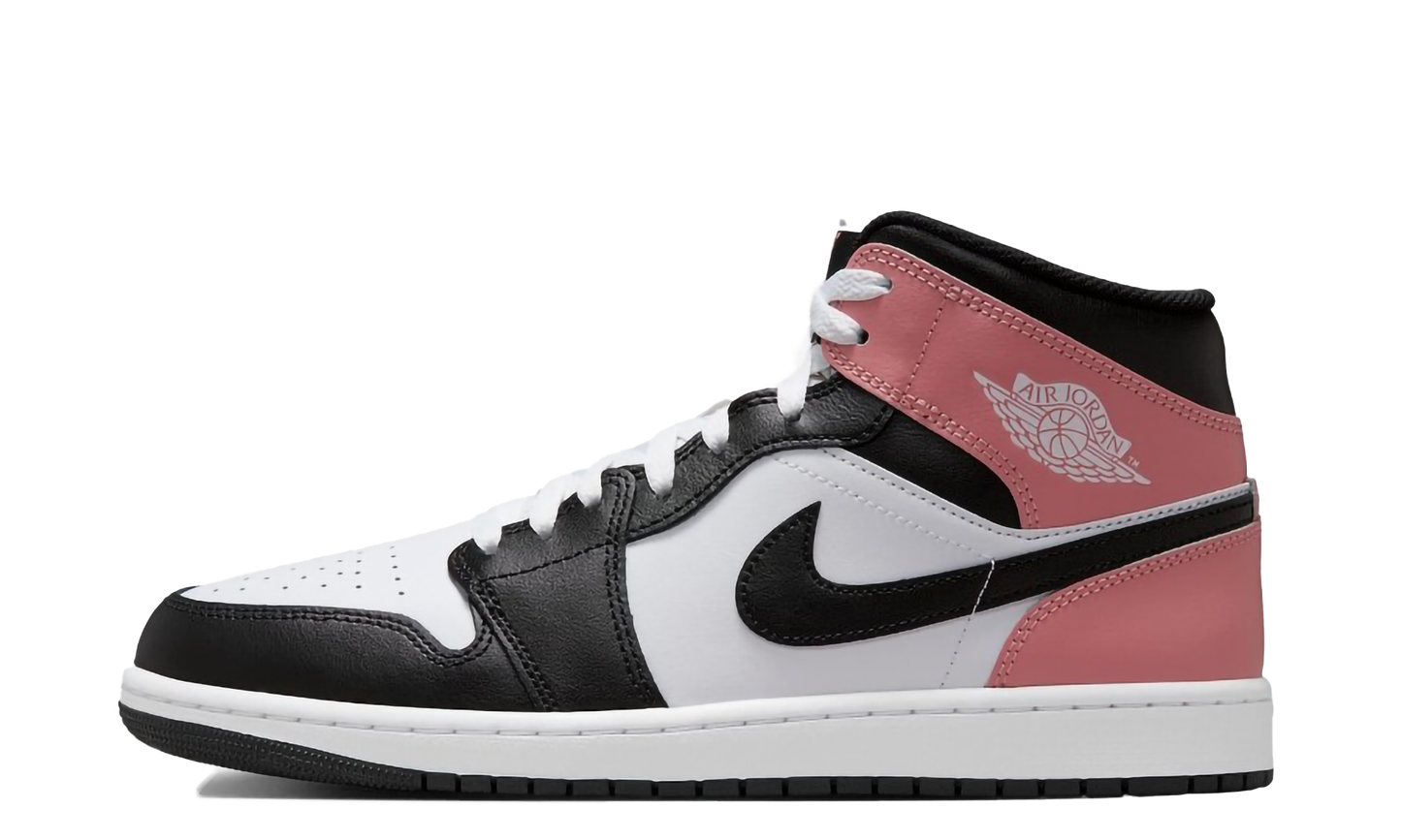 Jordan 1 Mid White Rust Pink Black DQ8426 100