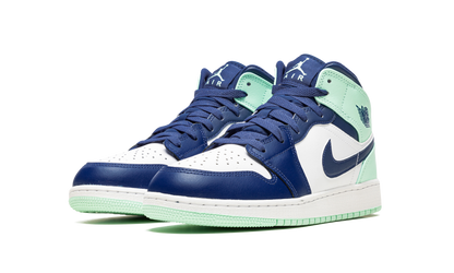 Air Jordan 1 Mid GS Blue Mint 554725 413