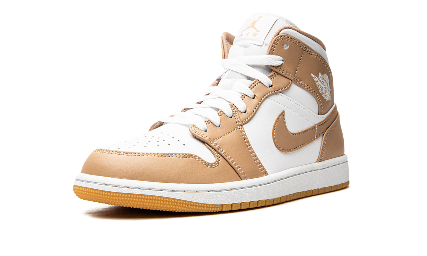 Air Jordan 1 Mid Tan / Gum 554724 271