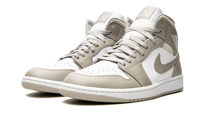Air Jordan 1 Mid Linen / College Grey 554724 082