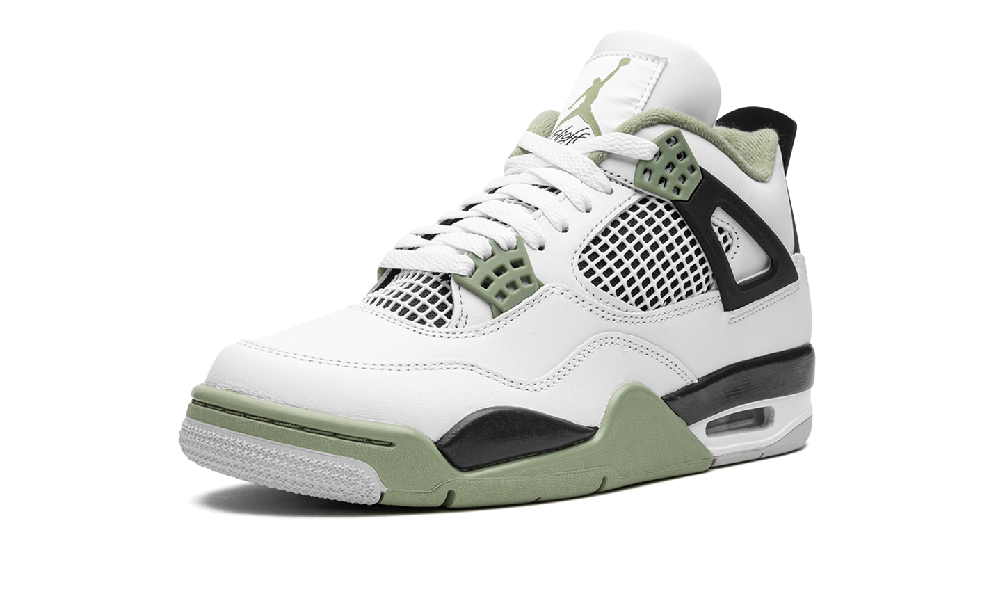 Air Jordan 4 Retro WMNS Seafoam Oil Green AQ9129 103