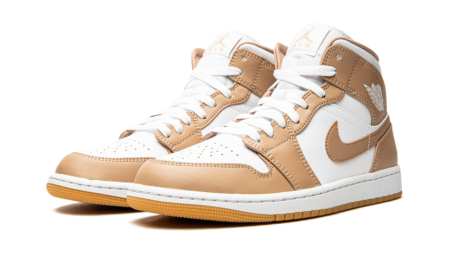 Air Jordan 1 Mid Tan / Gum 554724 271