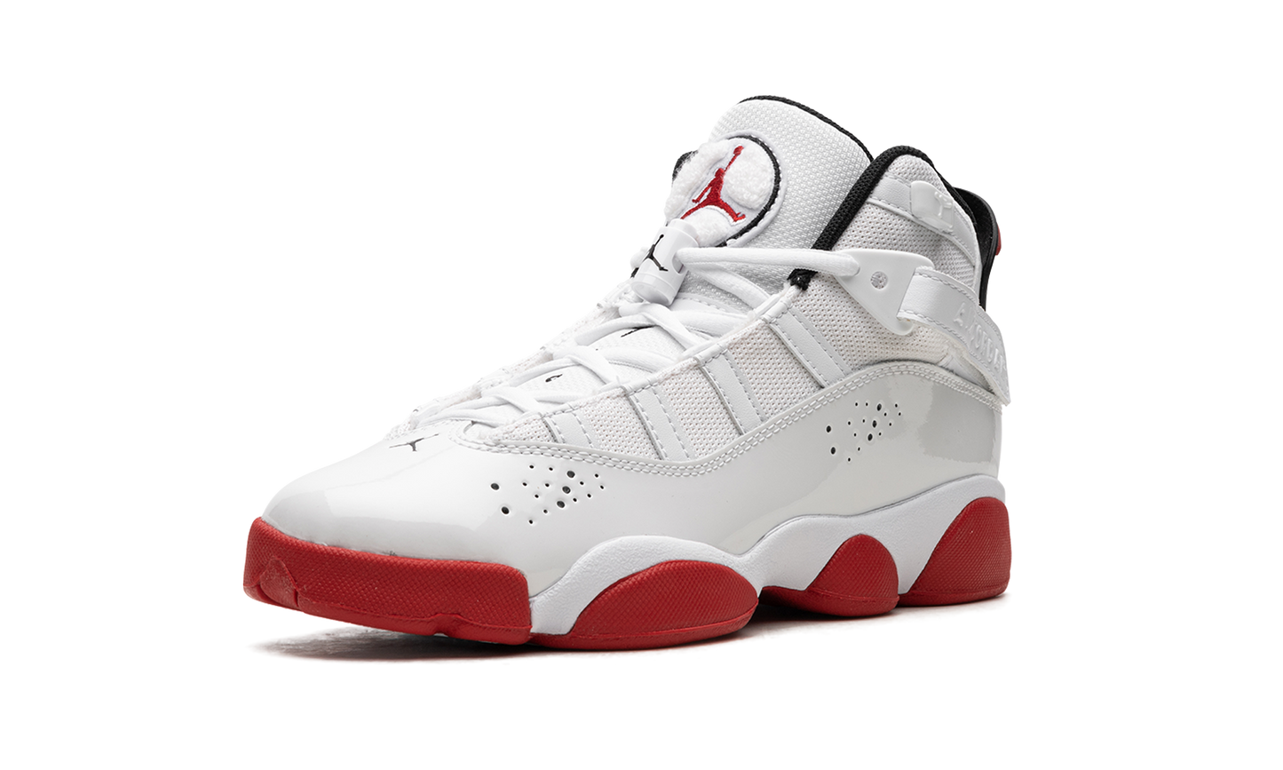 Jordan 6 Rings GS White University Red 323419 160