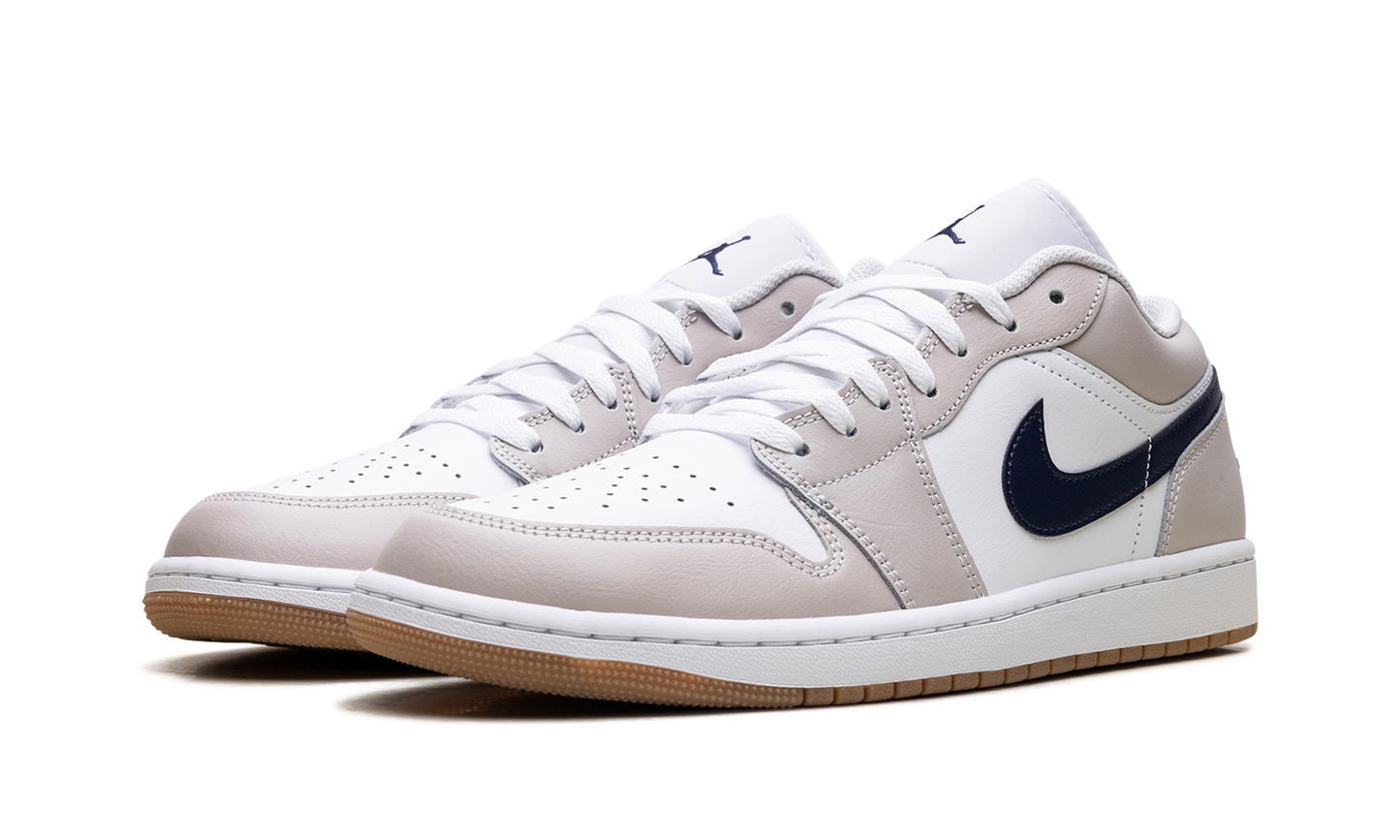 Jordan 1 Low Midnight Navy Neutral Grey 553558 146