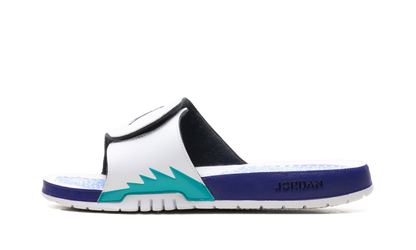 Jordan Hydro 5 Retro Slide White New Emerald Grape Ice Black 555501 103