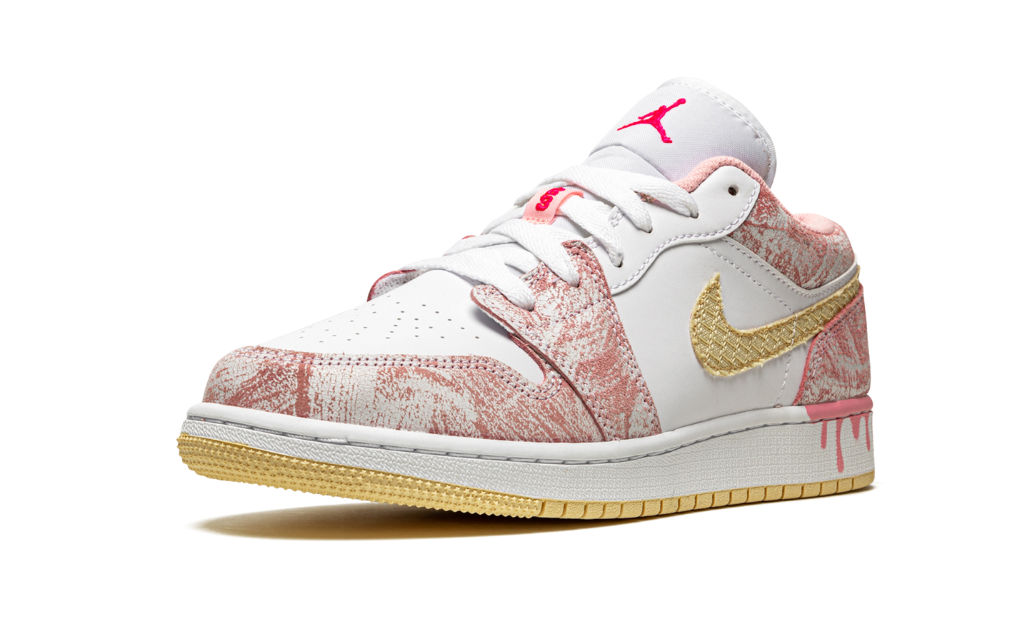 Air Jordan 1 Low SE GS Paint Drip CW7104 601