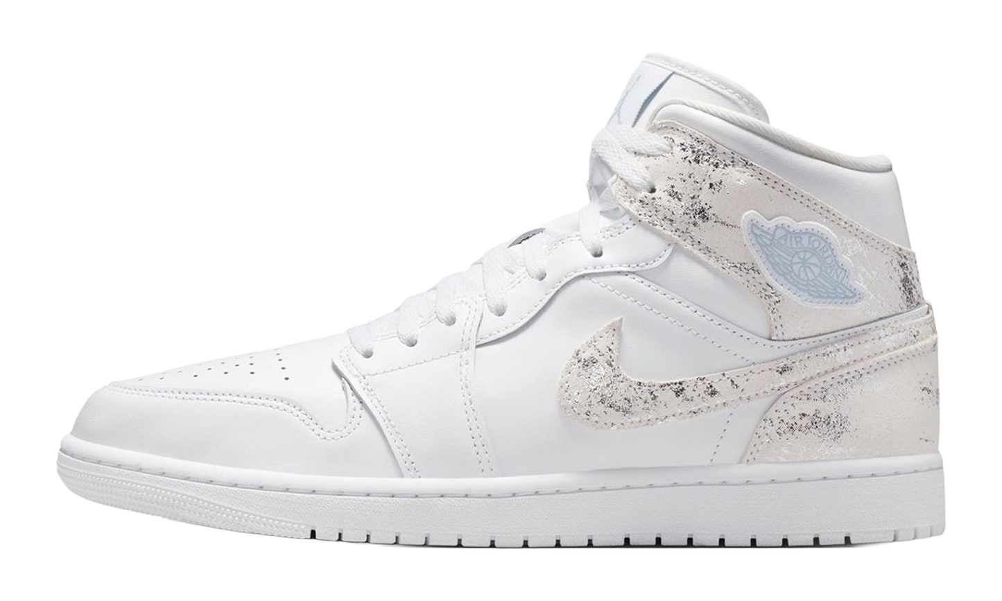 Jordan 1 Mid SE Distressed White Field Silver IR2271 100