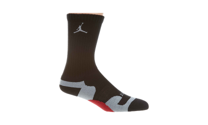 Jordan Game Dry Crew Socks Black Grey Red 441342 016