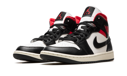 AIR JORDAN 1 MID WMNS Black / Gym Red / Sail BQ6472 061