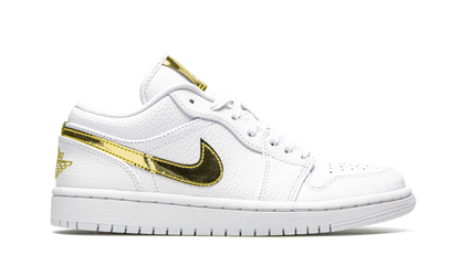 AIR JORDAN 1 Low SE WMNS White Metallic Gold CZ4776 100