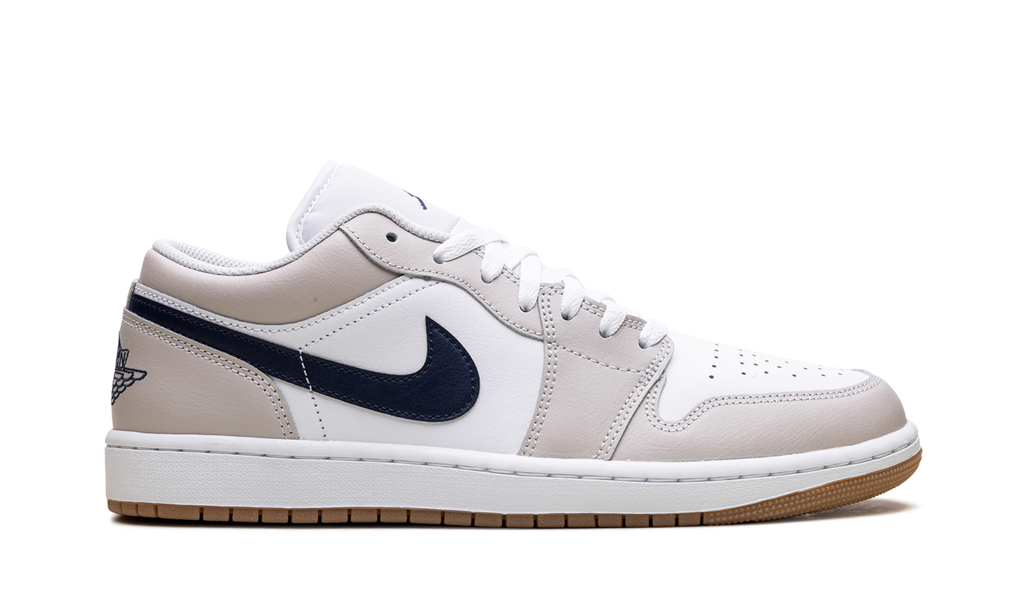 Jordan 1 Low Midnight Navy Neutral Grey 553558 146