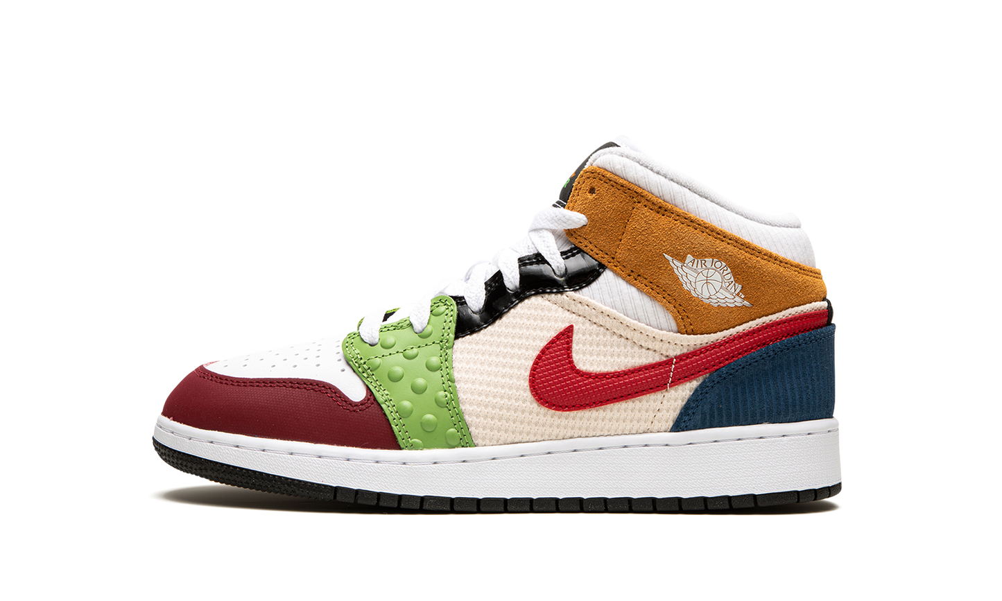 Air Jordan 1 Mid SE GS Messy Room DR6957 100