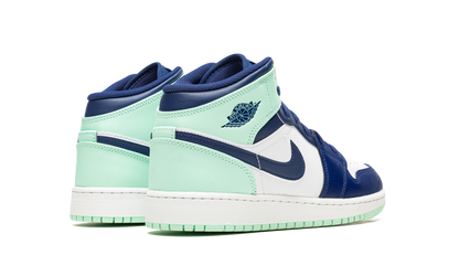 Air Jordan 1 Mid GS Blue Mint 554725 413