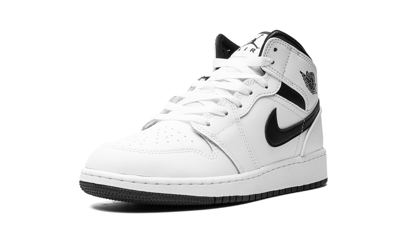 Air Jordan 1 Mid GS White/Black DQ8423 132