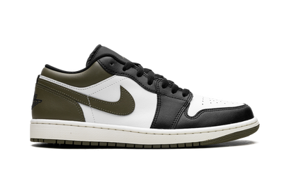 Air Jordan 1 Low Black Toe Medium Olive 553558 092