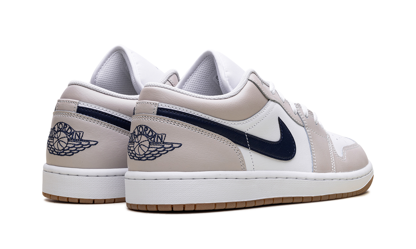 Jordan 1 Low Midnight Navy Neutral Grey 553558 146