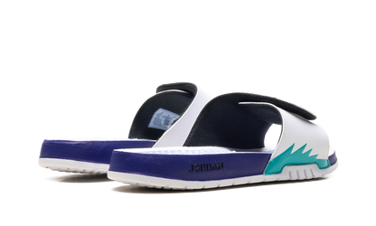 Jordan Hydro 5 Retro Slide White New Emerald Grape Ice Black 555501 103