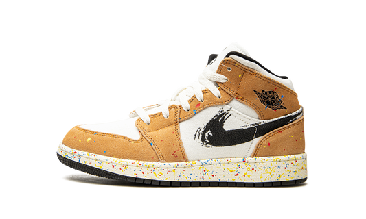 Air Jordan 1 Mid SE GS Brushstroke DA8006 100
