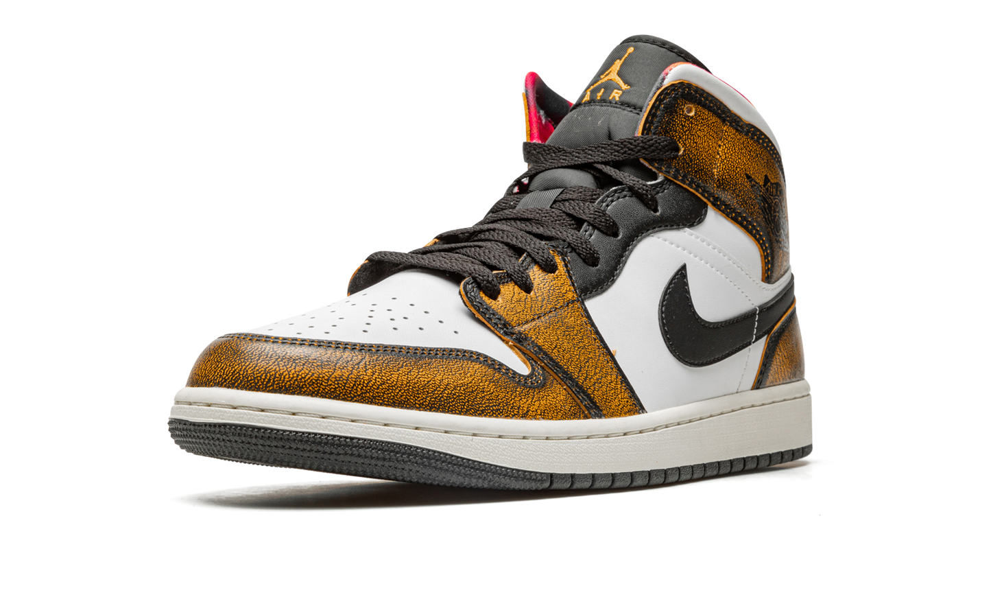 Air Jordan 1 Mid SE Orange Wear Away DQ8417 071