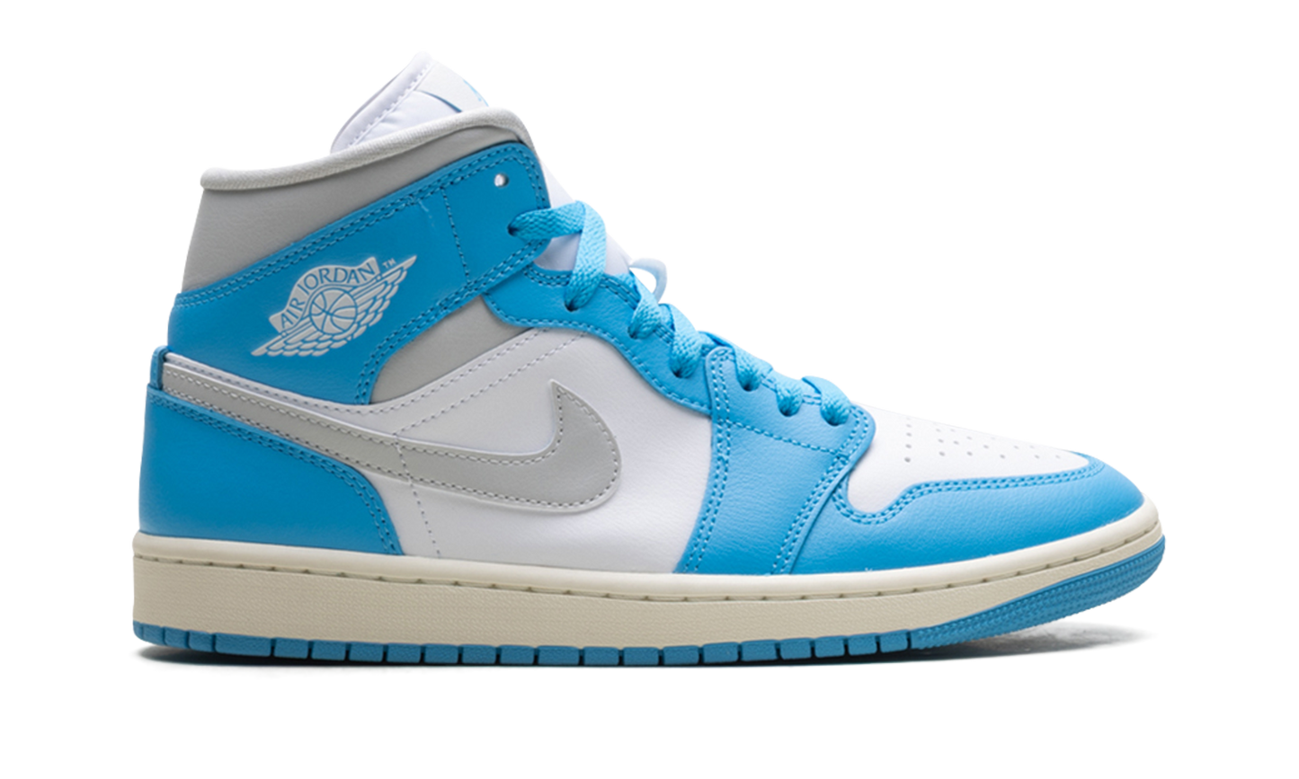 Jordan 1 Mid WMNS Dark Powder Blue White Sail Neutral Grey BQ6472 400