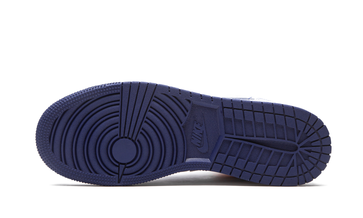 Air Jordan 1 Mid GS White Deep Royal Blue 554725 131