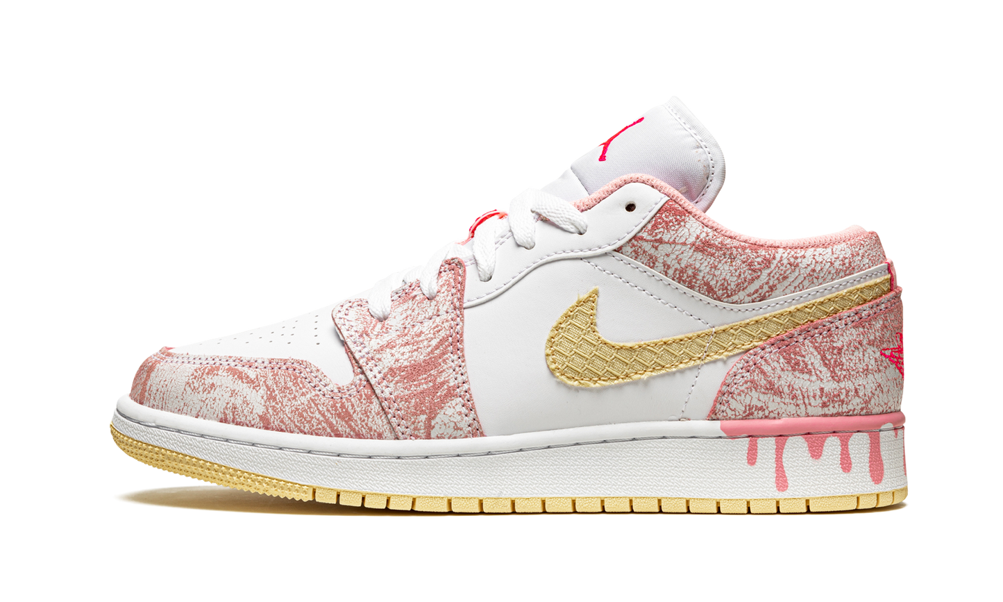 Air Jordan 1 Low SE GS Paint Drip CW7104 601