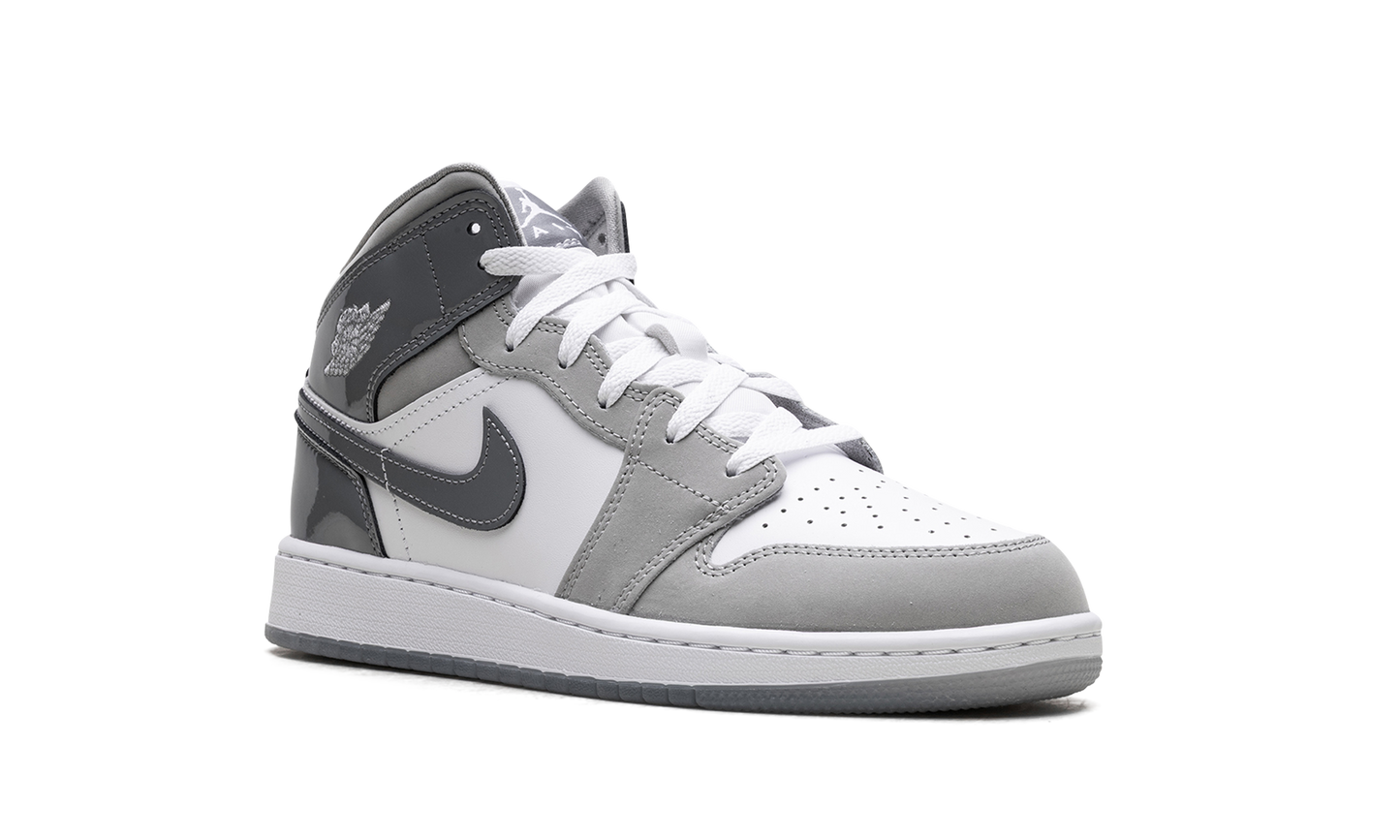 Jordan 1 Mid GS White Medium Cool Grey HF3193 100
