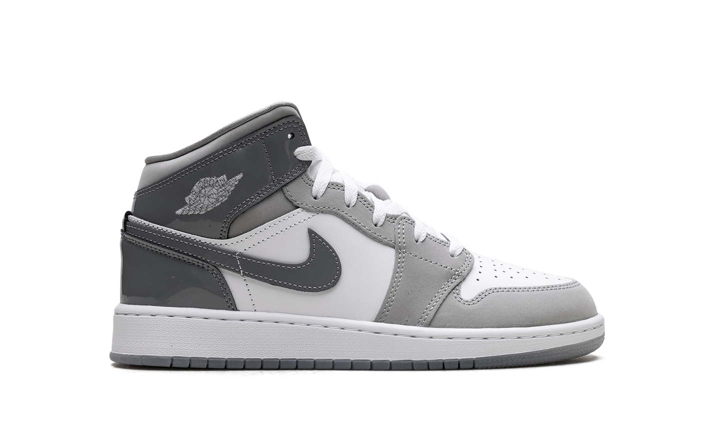 Jordan 1 Mid GS White Medium Cool Grey HF3193 100
