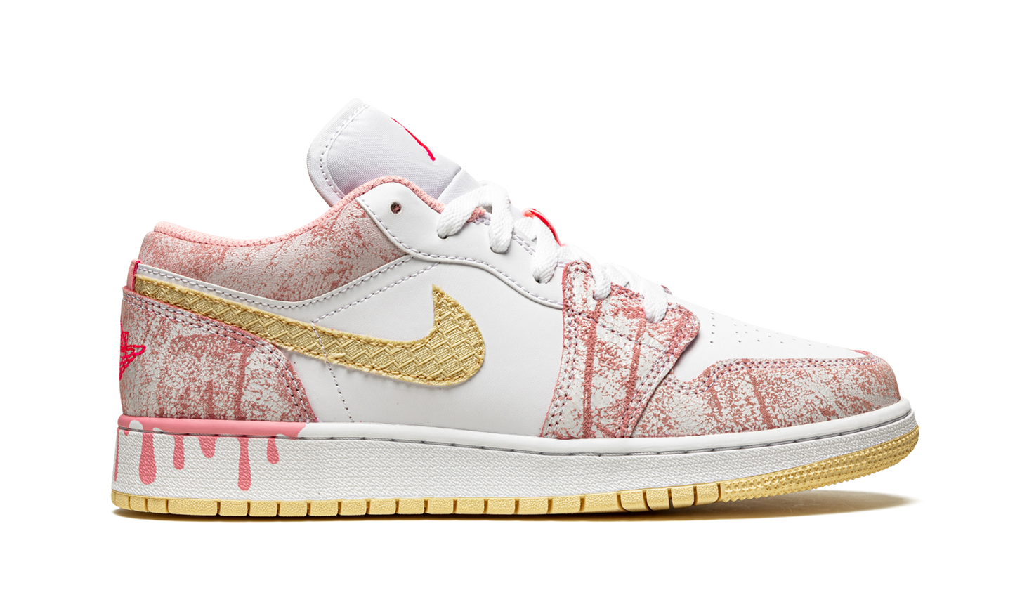 Air Jordan 1 Low SE GS Paint Drip CW7104 601
