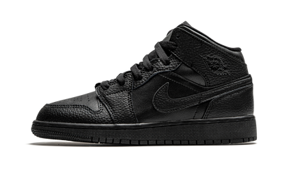 Air Jordan 1 Mid GS Triple Black 554725 091