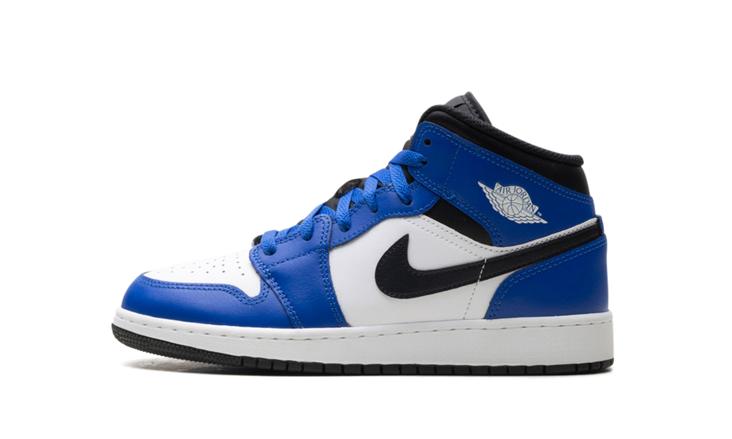 Jordan 1 Mid GS Game Royal White Black DQ8423 402