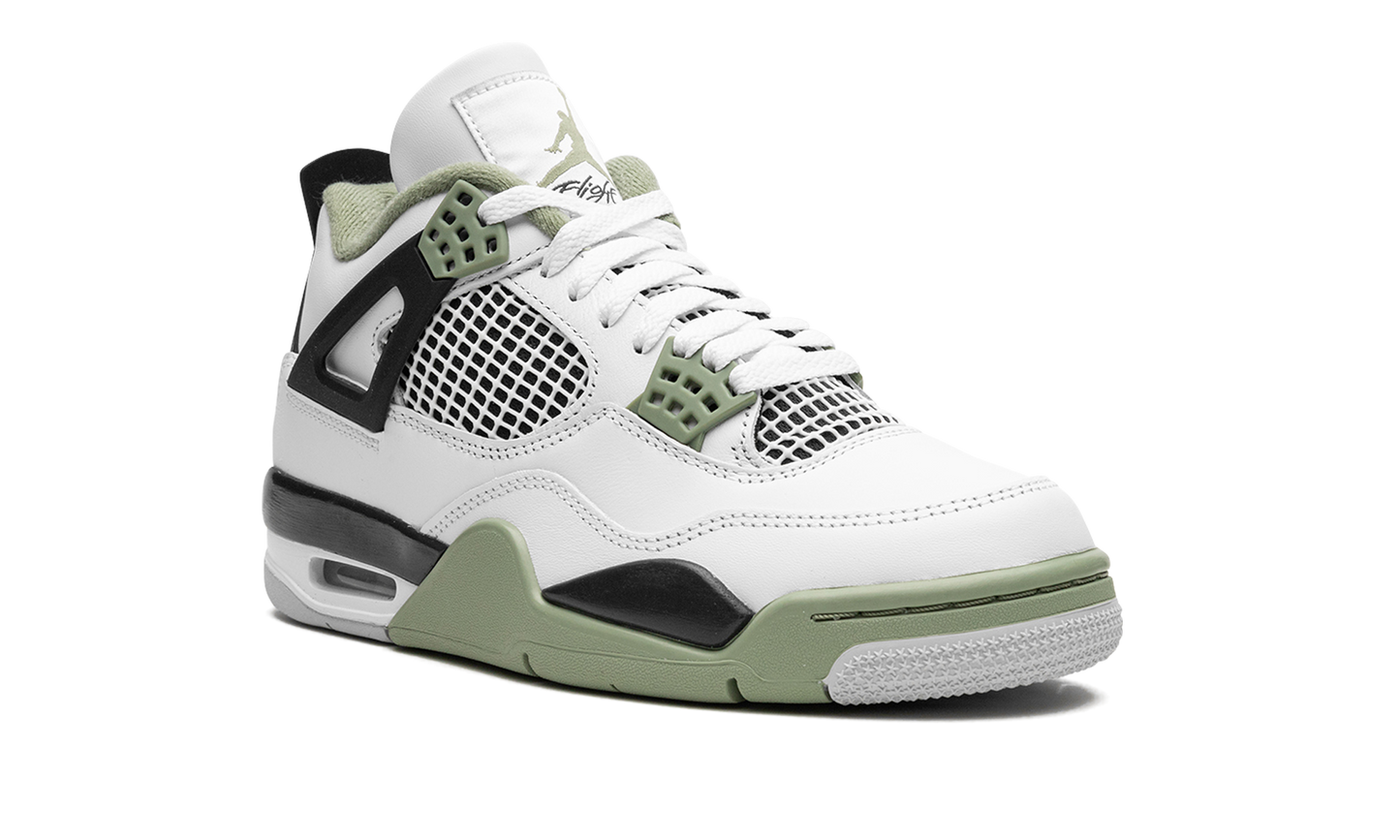 Air Jordan 4 Retro WMNS Seafoam Oil Green AQ9129 103