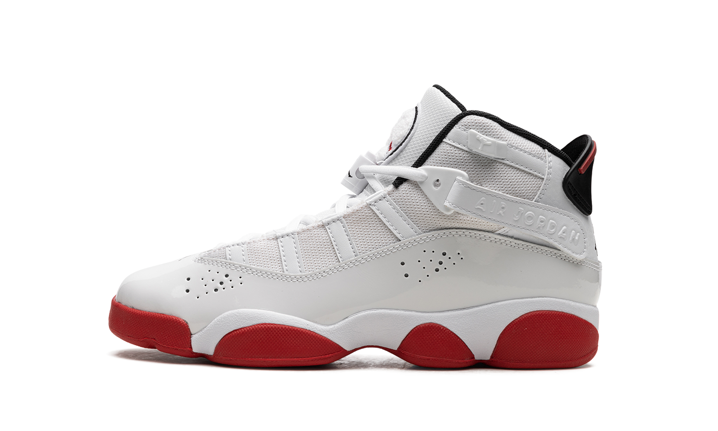 Jordan 6 Rings GS White University Red 323419 160