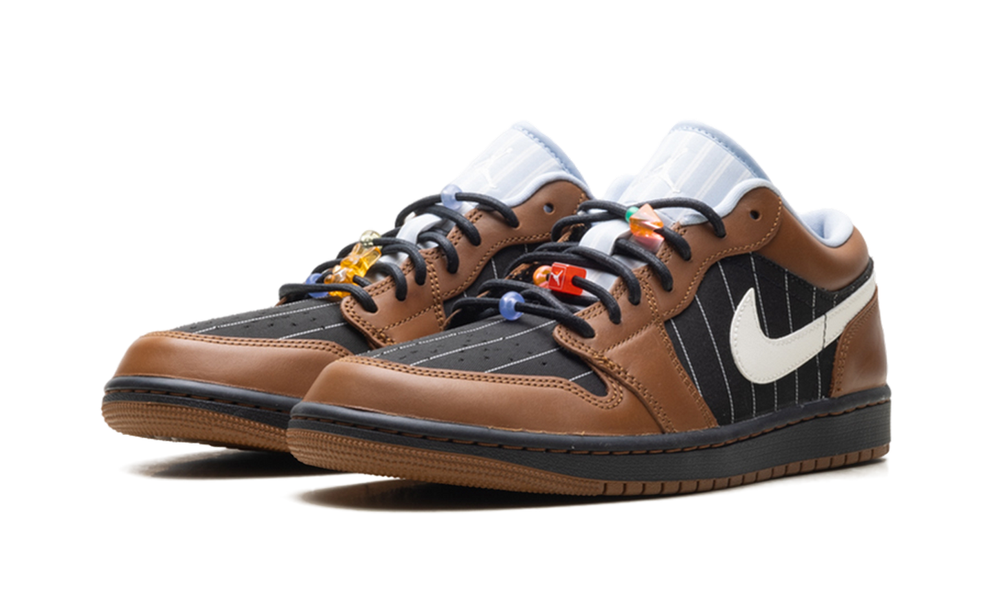 Air Jordan 1 Low SE Black Sail Light British Tan IR7560 010