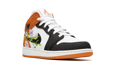 Air Jordan 1 Mid GS Basketball Blossom DQ8390 100