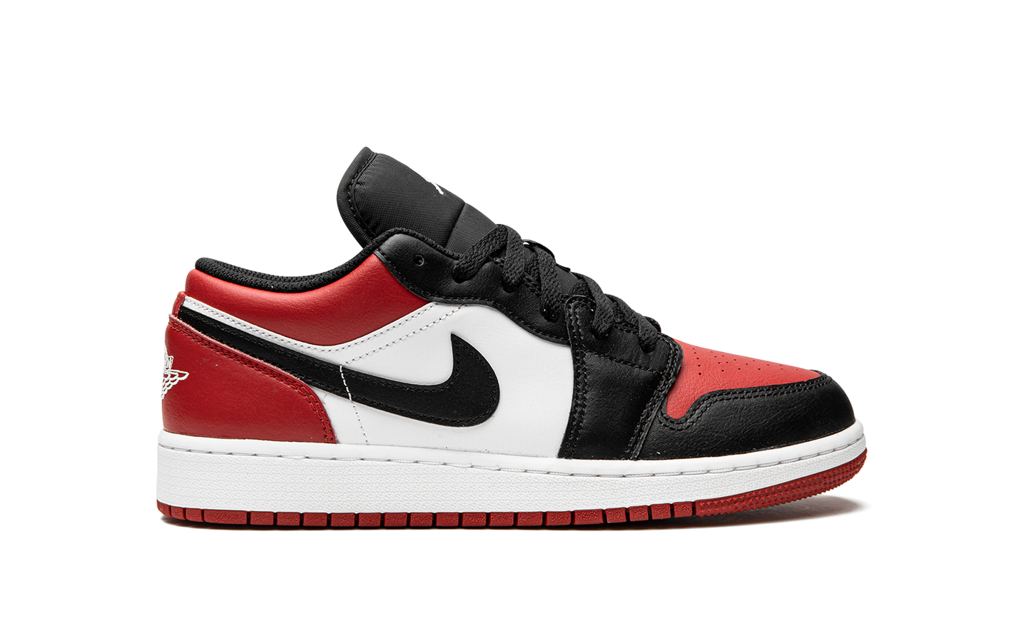 Air Jordan 1 Low GS Bred Toe 553560 612