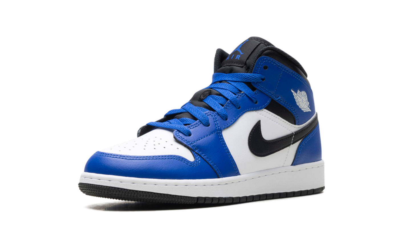 Jordan 1 Mid GS Game Royal White Black DQ8423 402