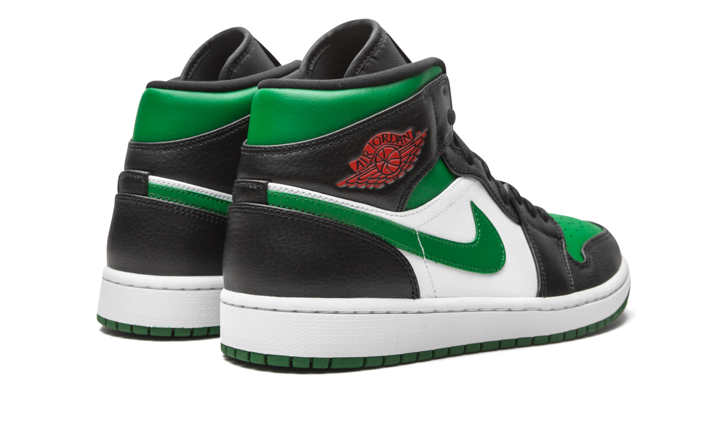 Air Jordan 1 Mid Green Toe 554724 067