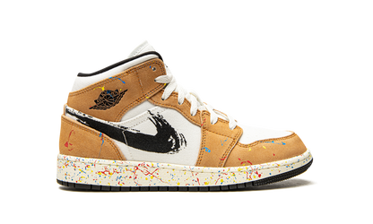 Air Jordan 1 Mid SE GS Brushstroke DA8006 100